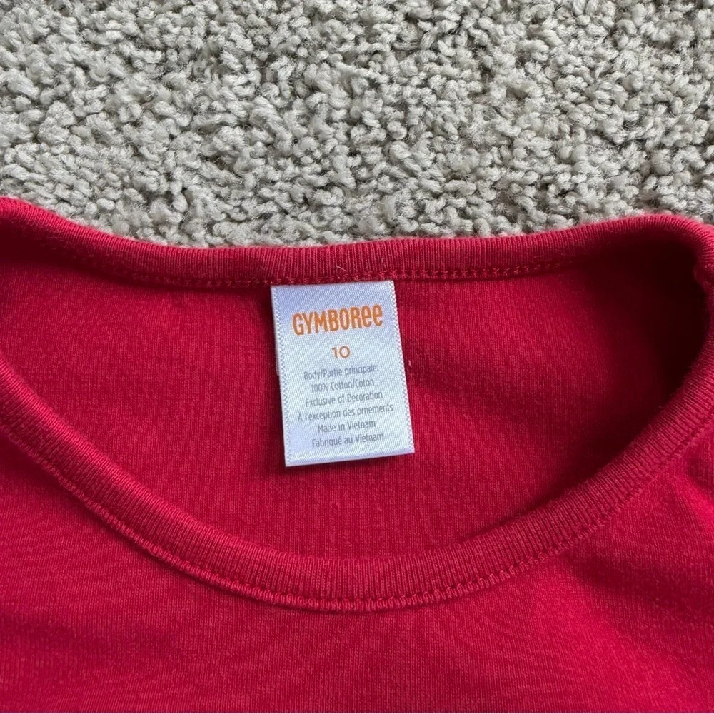 Gymboree Girls Christmas Sledding Gingerbread Long Sleeve Tee Shirt Size 10